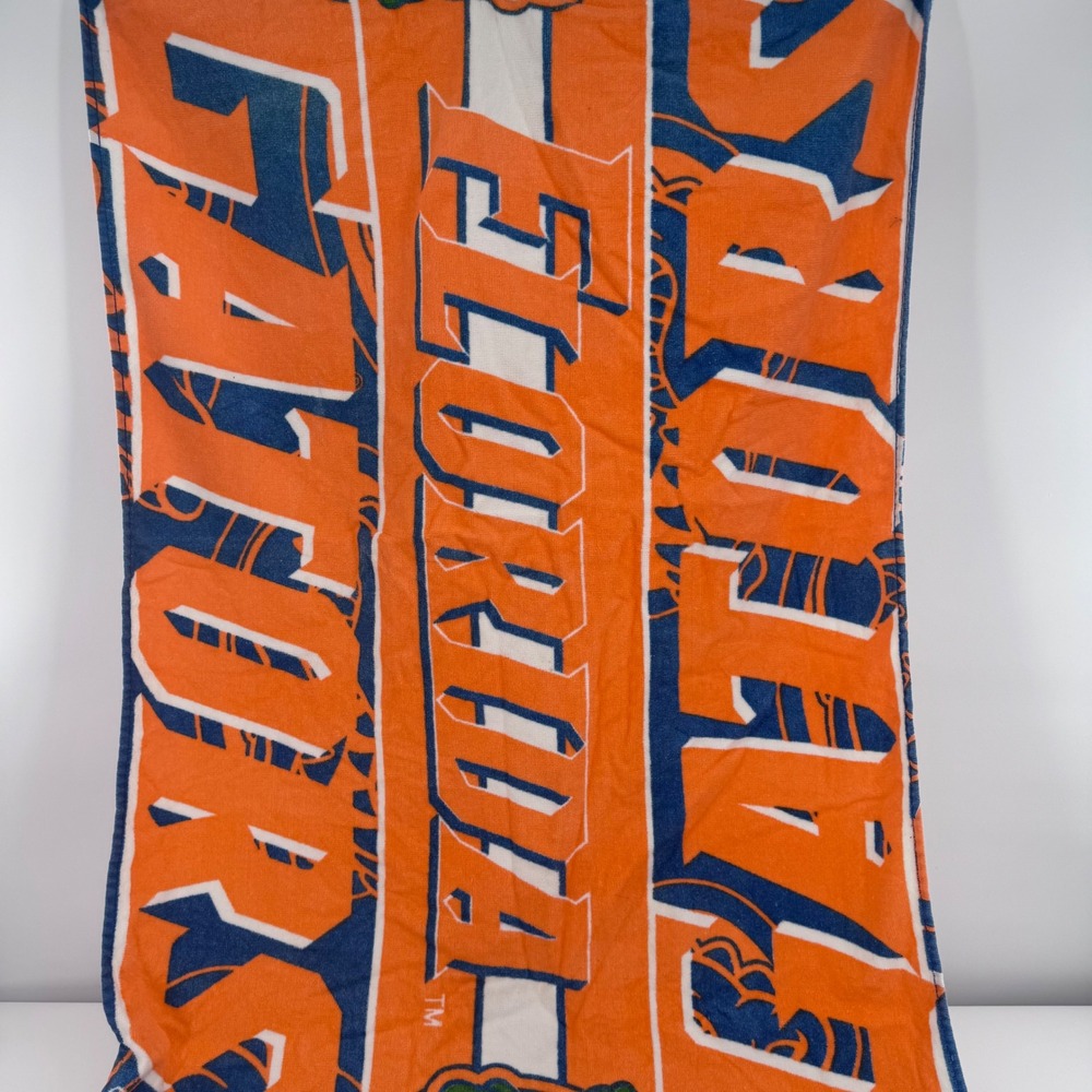 McArthur Vintage Florida Gators Beach Towel Orange Blue Graphic Collectible